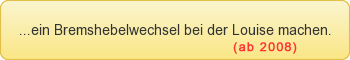 Bremshebelwechsel bei der Scheibenbremse Louise