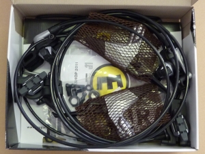 Magura HS 33 silber, Cover silber, Aluhebel schwarz, 2 Finger Hebel, Paar
