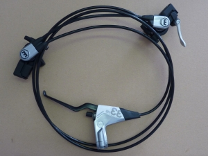 Magura HS 33 wei�, Cover wei�, Aluhebel schwarz, 4 Finger Hebel, Einzelbremse