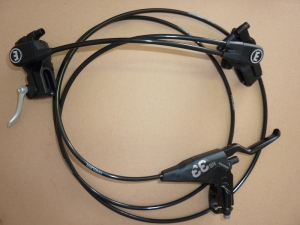 Magura HS 33 Black Edition, Cover schwarz, Aluhebel schwarz, 2 Finger Hebel, Einzelbremse