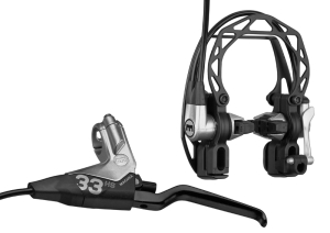 Magura HS 33 schwarz, Cover schwarz, Aluhebel schwarz, 4 Finger Hebel, Einzelbremse