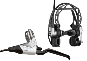Magura HS 33 wei�, Cover wei�, Aluhebel schwarz, 4 Finger Hebel, Paar