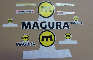 Magura HS 33 wei�, Cover wei�, Aluhebel schwarz, 4 Finger Hebel, Paar