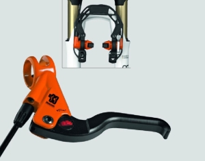 Magura HS 33 v+h HS33 Paar RAL 2004 orange colour of the year 2010 limitiert